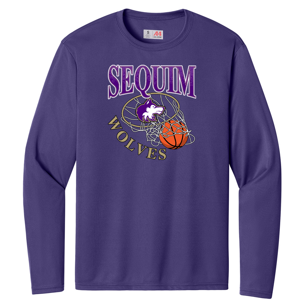 Sequim HS Lacrosse A4 Cooling Performance Long Sleeve Crew