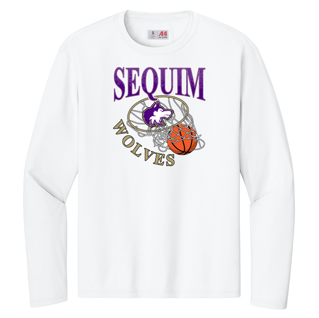 Sequim HS Lacrosse A4 Cooling Performance Long Sleeve Crew