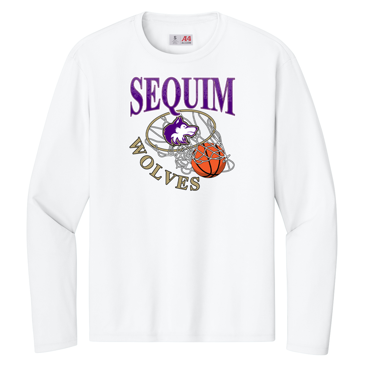 Sequim HS Lacrosse A4 Cooling Performance Long Sleeve Crew