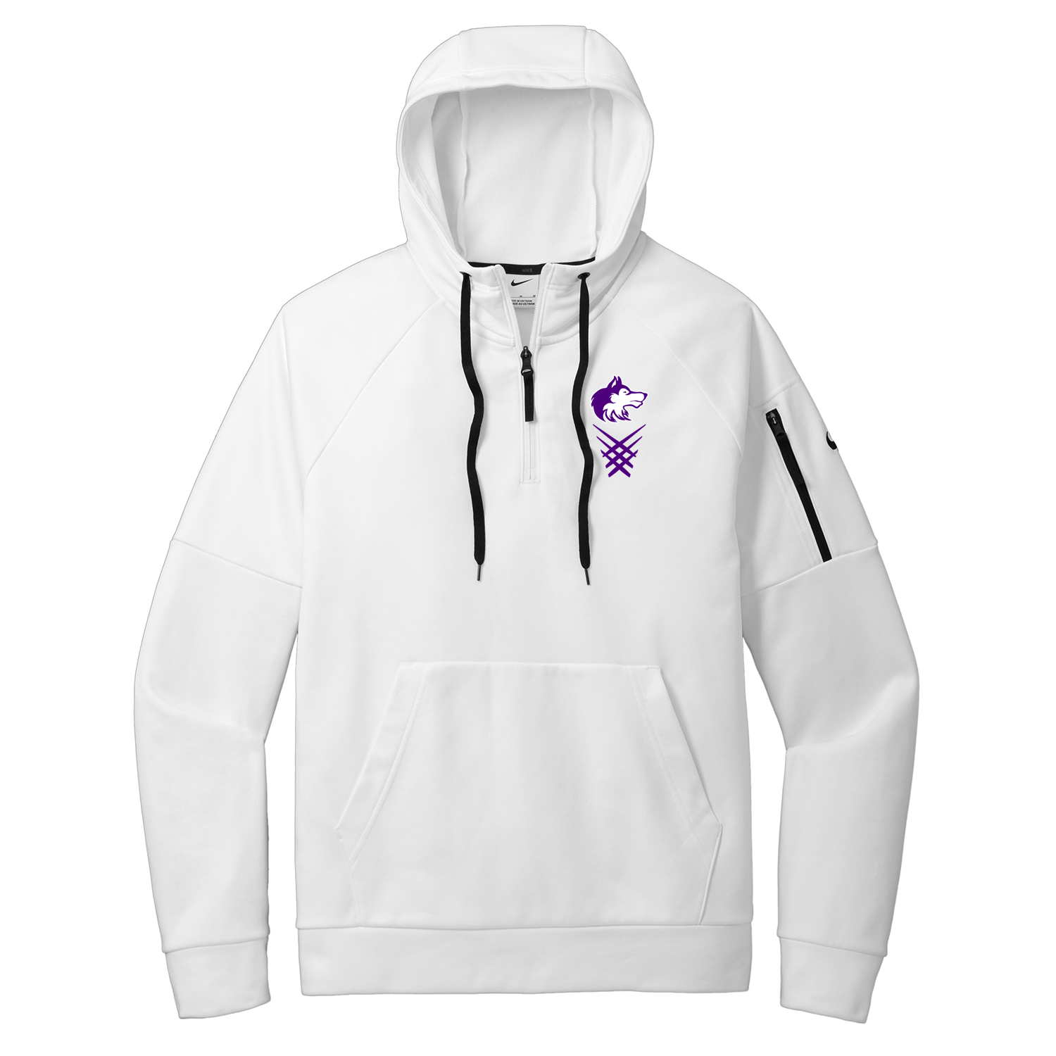 Sequim HS Basketball Nike Therma-FIT Pocket 1/4-Zip Fleece Hoodie